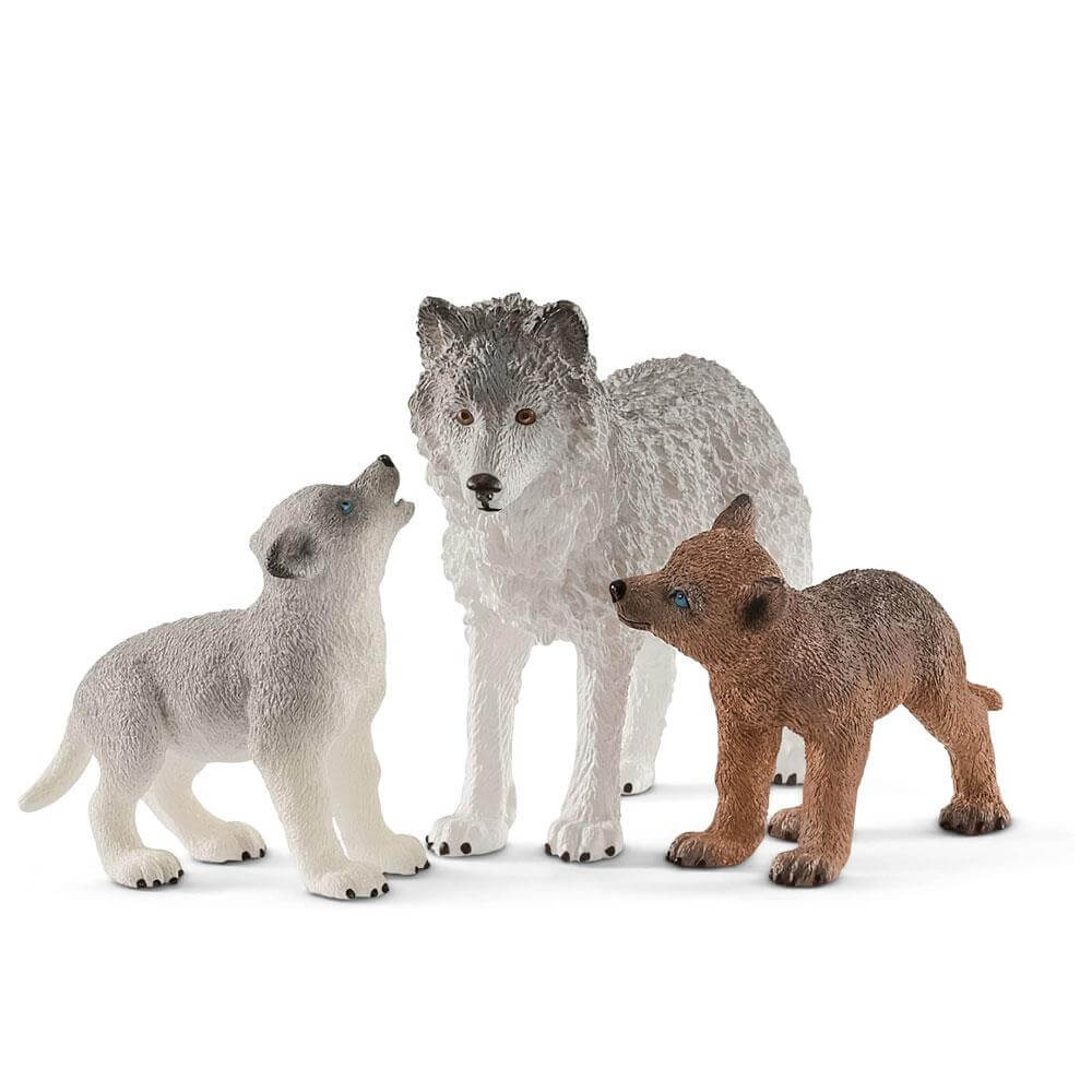 Schleich Mother Wolf With Pups